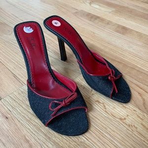 BCBG MaxAzria Dark Denim Slide Heel